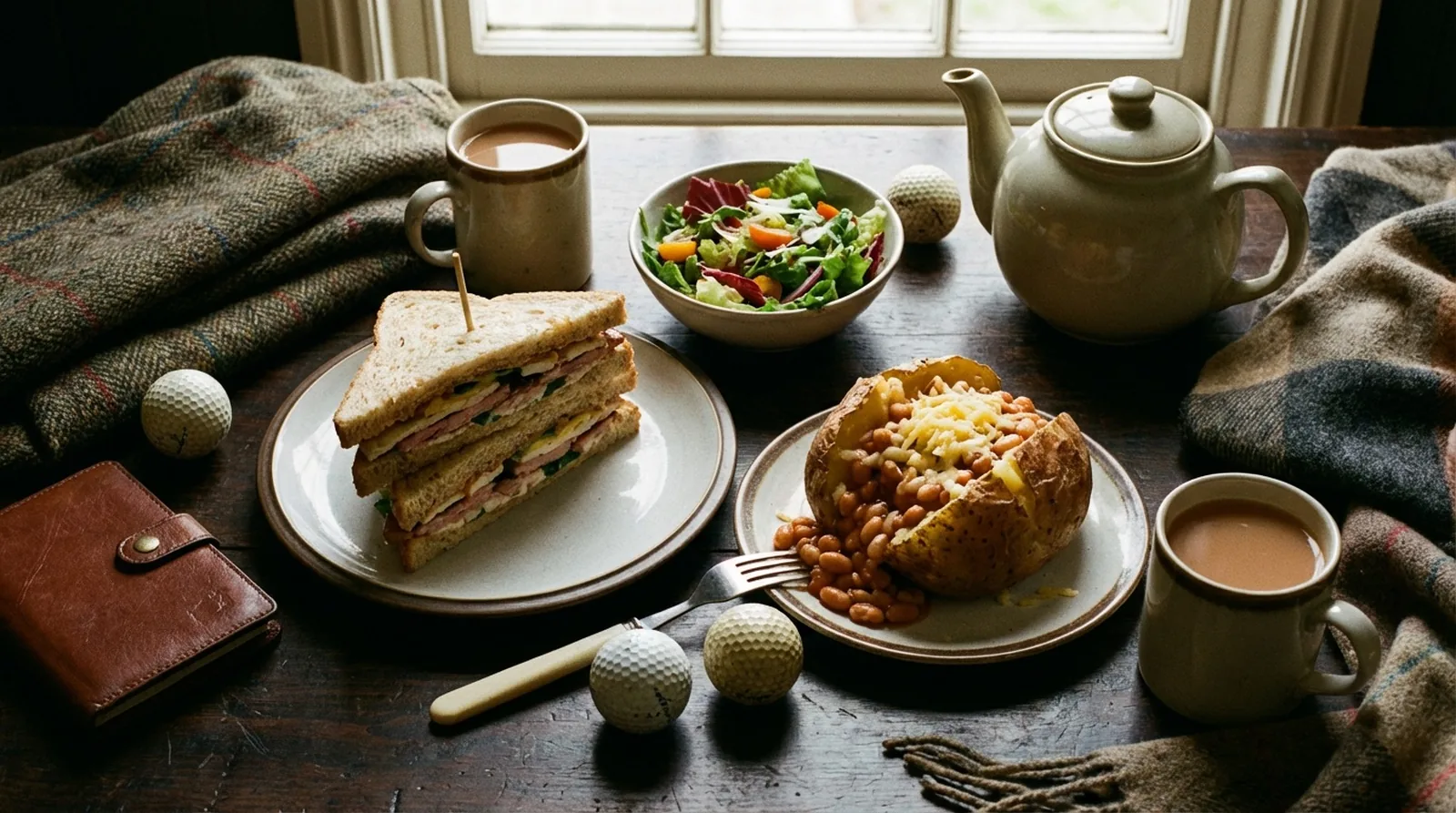 A selection of food at Wearside Golf Club