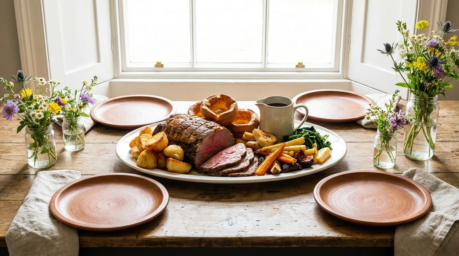 Traditional English Sunday roast