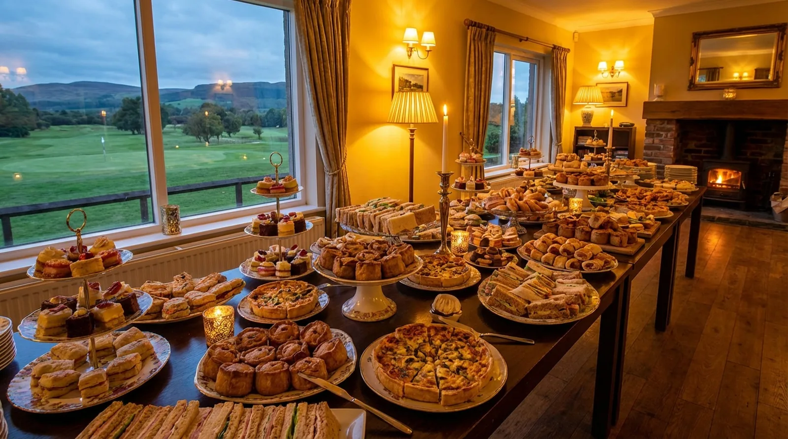 Finger buffet spread at Wearside Golf Club