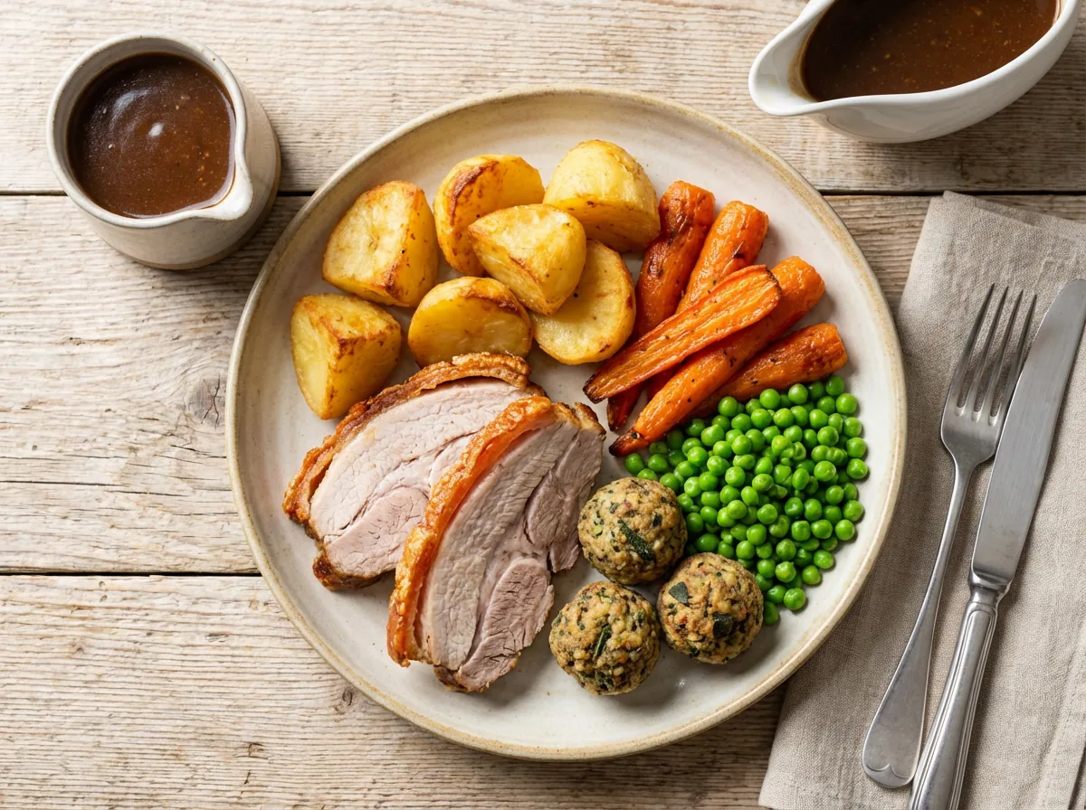 Full Sunday roast plate
